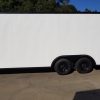 Diamond Cargo 8.5x20 TA Trailer - White Embossed, Ramp, Side Door, D-Rings, Blackout Package - Image 5