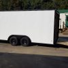 Diamond Cargo 8.5x20 TA Trailer - White Embossed, Ramp, Side Door, D-Rings, Blackout Package - Image 4