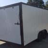Diamond Cargo 8.5x20 TA Trailer - White Embossed, Ramp, Side Door, D-Rings, Blackout Package - Image 11