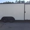 Diamond Cargo 8.5x20 TA Trailer - White Embossed, Ramp, Side Door, D-Rings, Blackout Package