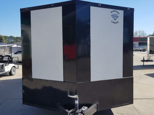 Diamond Cargo 8.5x20 TA Trailer - White Embossed, Ramp, Side Door, D-Rings, Full Blackout, ATP Corners - Image 17