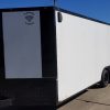 Diamond Cargo 8.5x20 TA Trailer - White Embossed, Ramp, Side Door, D-Rings, Full Blackout, ATP Corners - Image 3