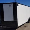 Diamond Cargo 8.5x20 TA Trailer - White Embossed, Ramp, Side Door, D-Rings, Full Blackout, ATP Corners - Image 2