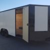 Diamond Cargo 8.5x20 TA Trailer - White Embossed, Ramp, Side Door, D-Rings, Full Blackout, ATP Corners - Image 14