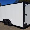 Diamond Cargo 8.5x20 TA Trailer - White Embossed, Ramp, Side Door, D-Rings, Full Blackout, ATP Corners - Image 7