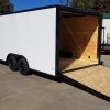 Diamond Cargo 8.5x20 TA Trailer - White Embossed, Ramp, Side Door, D-Rings, Full Blackout, ATP Corners - Image 6