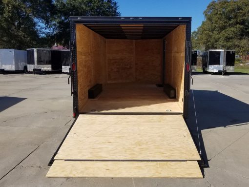 Diamond Cargo 8.5x20 TA Trailer - White Embossed, Ramp, Side Door, D-Rings, Full Blackout, ATP Corners - Image 8