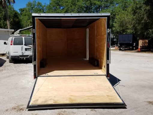 Diamond Cargo 8.5x20 TA Trailer - Black, Ramp, Side Door, 5K Axles, D-Rings - Image 8