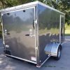 Quality Cargo 6x12 SA Trailer - Charcoal, Ramp, Side Door, Extra Height - Image 10