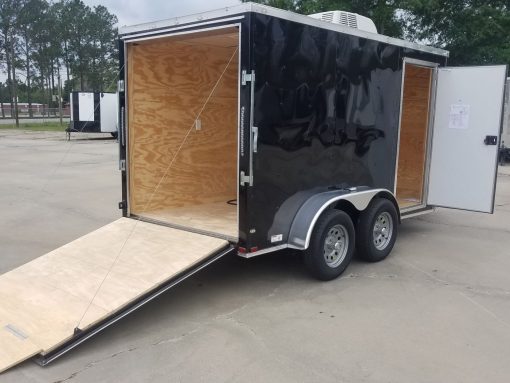 Quality Cargo 6x12 TA Trailer - Black, Ramp, Side Door, Extra Height, Electrical, Interior Wall, Many Options - Image 10