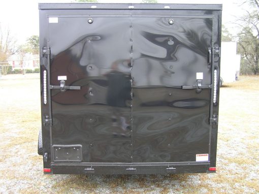 Quality Cargo 7x10 SA Trailer - Black, Ramp, Side Door, Extra Height, Electric Brakes, Blackout - Image 7