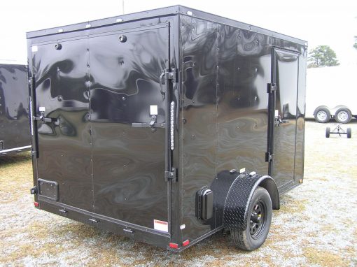 Quality Cargo 7x10 SA Trailer - Black, Ramp, Side Door, Extra Height, Electric Brakes, Blackout - Image 9