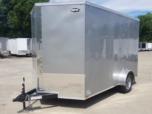 Quality Cargo 7x12 SA Trailer - Silver Frost, Ramp, Brakes, Extra Height - Image 3