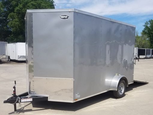 Quality Cargo 7x12 SA Trailer - Silver Frost, Ramp, Brakes, Extra Height - Image 2