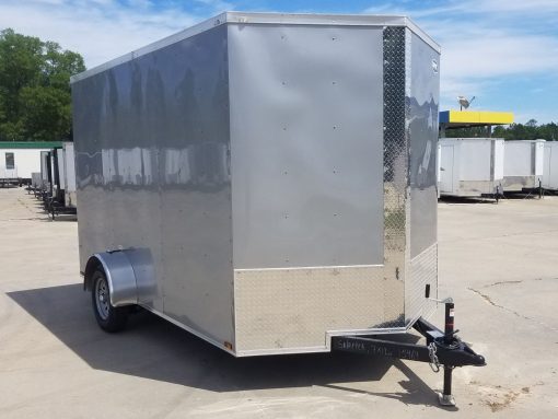 Quality Cargo 7x12 SA Trailer - Silver Frost, Ramp, Brakes, Extra Height - Image 16