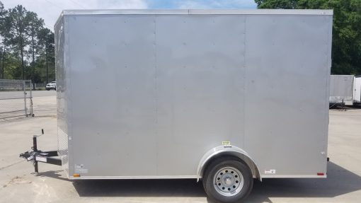 Quality Cargo 7x12 SA Trailer - Silver Frost, Ramp, Brakes, Extra Height - Image 5