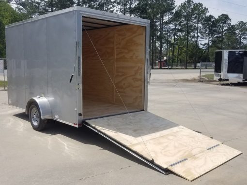 Quality Cargo 7x12 SA Trailer - Silver Frost, Ramp, Brakes, Extra Height - Image 6