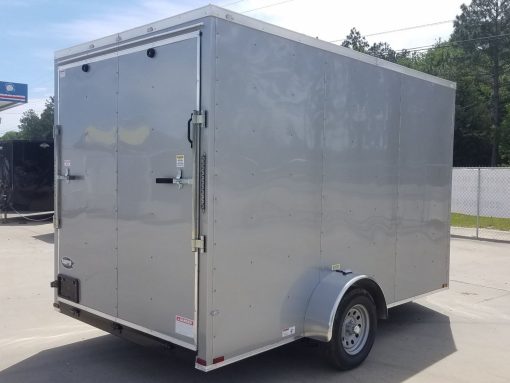 Quality Cargo 7x12 SA Trailer - Silver Frost, Ramp, Brakes, Extra Height - Image 11
