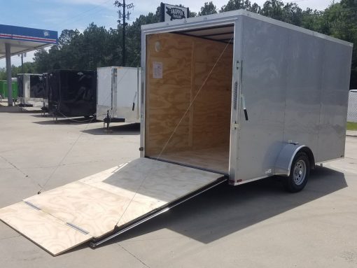 Quality Cargo 7x12 SA Trailer - Silver Frost, Ramp, Brakes, Extra Height - Image 10