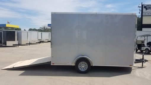 Quality Cargo 7x12 SA Trailer - Silver Frost, Ramp, Brakes, Extra Height - Image 12