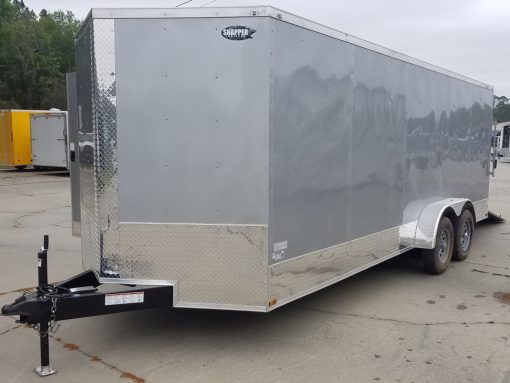 Quality Cargo 7x20 TA Trailer - Silver Frost, Ramp, Side Door, Extra Height - Image 2