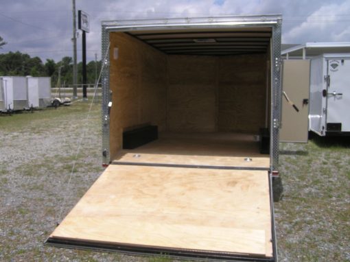 Quality Cargo 8.5x14 TA Trailer - Silver Frost, Ramp, Side Door, and D-Rings - Image 6
