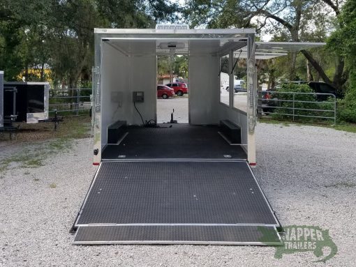 Quality Cargo 8.5x16 TA Trailer - Black, Ramp, Front Door, Concession Doors, 30 Amp Electrical Package and A/C - Image 8