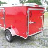 South Georgia Cargo Custom 4x8 SA Trailer - Red, Single Door, Two Side Doors - Image 6