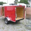 South Georgia Cargo Custom 4x8 SA Trailer - Red, Single Door, Two Side Doors - Image 5