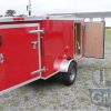South Georgia Cargo Custom 4x8 SA Trailer - Red, Single Door, Two Side Doors - Image 9