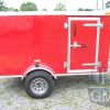 South Georgia Cargo Custom 4x8 SA Trailer - Red, Single Door, Two Side Doors