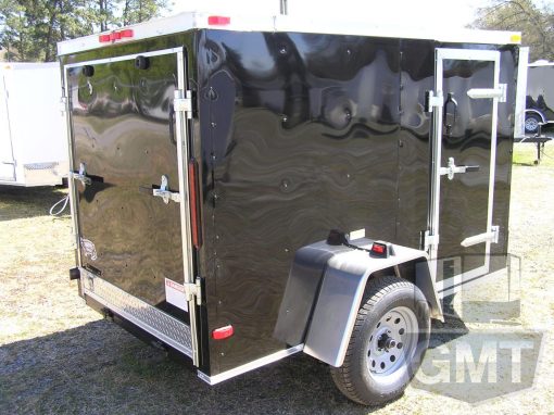 South Georgia Cargo 5x8 SA Trailer - Black, Ramp, Side Door - Image 9