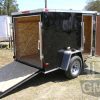 South Georgia Cargo 5x8 SA Trailer - Black, Ramp, Side Door - Image 8