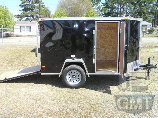 South Georgia Cargo 5x8 SA Trailer - Black, Ramp, Side Door - Image 10