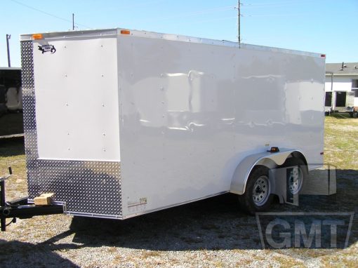 South Georgia Cargo 6x14 TA Trailer - White, Ramp, Side Door - Image 2
