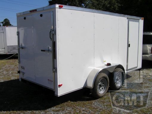 South Georgia Cargo 6x14 TA Trailer - White, Ramp, Side Door - Image 9