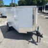 South Georgia Cargo 4x8 SA Trailer - White, Single Door