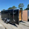 Douglas Trailers 7x16 TA Trailer - Black, Double Doors Side Door - Image 2
