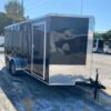 Douglas Trailers 7x16 TA Trailer - Black, Double Doors Side Door - Image 9