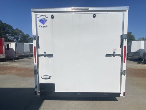 Diamond Cargo 7x12 TA Trailer - White, Ramp, Side Door, Extra Height - Image 6