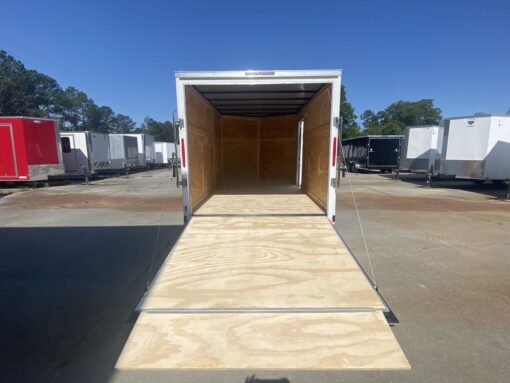 Diamond Cargo 7x12 TA Trailer - White, Ramp, Side Door, Extra Height - Image 5