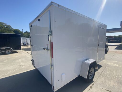 Diamond Cargo 7x12 TA Trailer - White, Ramp, Side Door, Extra Height - Image 7