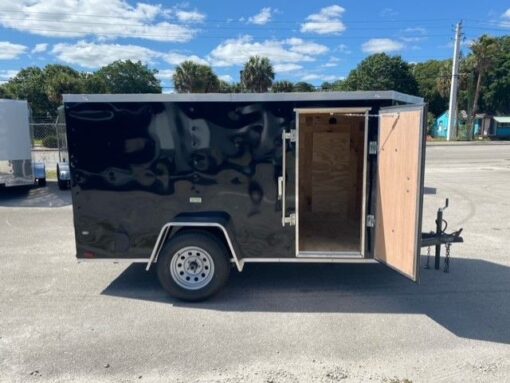 Douglas Trailers 5x10 SA Trailer - Black, Ramp, Side Door - Image 8