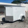Douglas Trailers 5x8 SA Trailer - White, Ramp, Side Door - Image 2