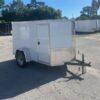 Douglas Trailers 5x8 SA Trailer - White, Ramp, Side Door