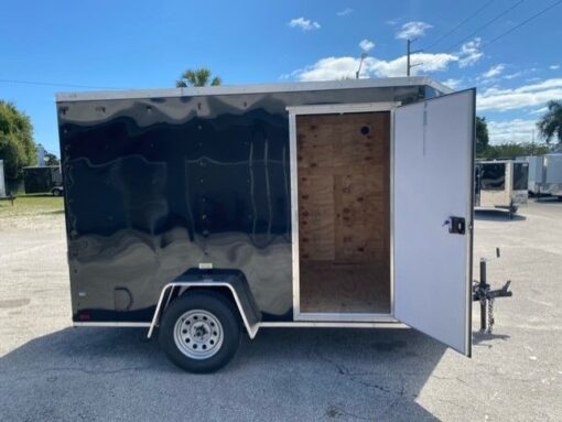 Douglas Trailers 6x10 SA Trailer - Black, Ramp, Side Door - Image 8