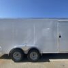 Douglas Trailers 7x16 TA Trailer - White, Ramp, Side Door