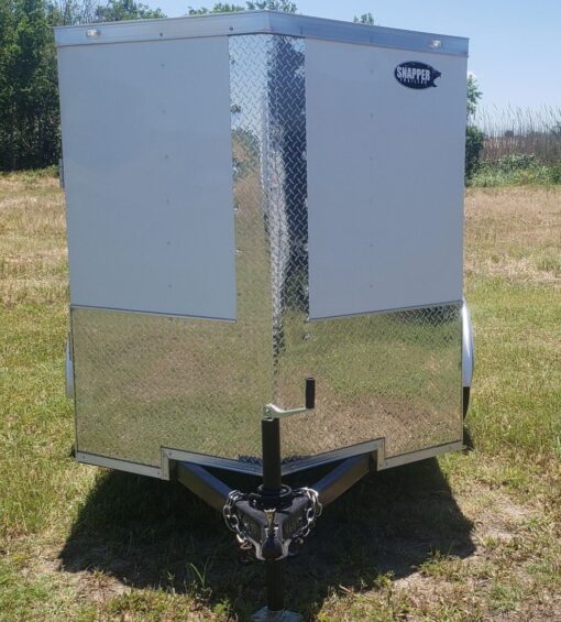 Douglas Trailers 5x8 SA Trailer - White, Ramp, Side Door - Image 11