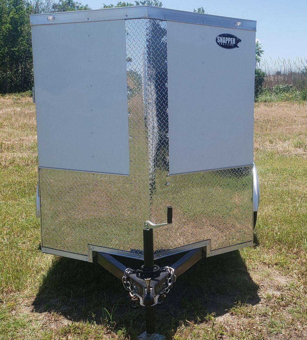 Douglas Trailers 5x8 SA Trailer - White, Ramp, Side Door - Image 11