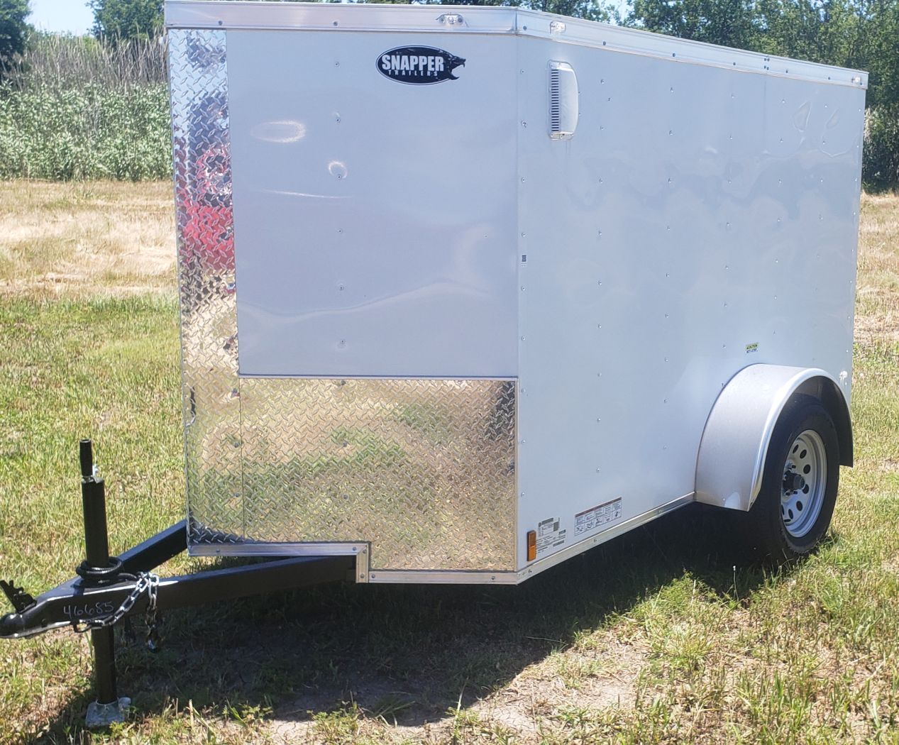 Douglas Trailers 5x8 SA Trailer - White, Ramp, Side Door - Image 2